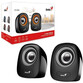 Genius SP-Q160 Altavoces 2.0 6W Negro/Gris Genius SP-Q160 Altavoces 2.0 6W Negro/Gris