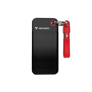 Disco Duro SSD externo Verbatim Pocket 2TB M.2 USB Tipo C 3.2 Gen 2 1000MB/s Negro Rojo Disco Duro SSD externo Verbatim Pocket 2TB M.2 USB Tipo C 3.2 Gen 2 1000MB/s Negro Rojo