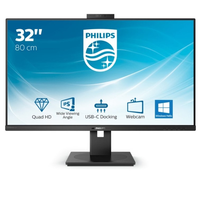 Philips 326P1H 31.5" LED IPS QuadHD Webcam USB-C