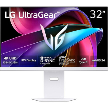 Monitor LG UltraGear Smart 32G810SA-W 31.5" LED IPS UltraHD 144Hz Altura Ajustable FreeSync Premium