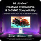 Monitor LG UltraGear Smart 32G810SA-W 31.5" LED IPS UltraHD 144Hz Altura Ajustable FreeSync Premium