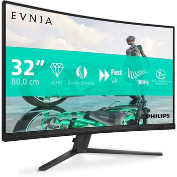 Monitor Philips Evnia 3000 32M2C3500L/00 31.5" LED Fast VA QHD 180Hz Curva Monitor Philips Evnia 3000 32M2C3500L/00 31.5" LED Fast VA QHD 180Hz Curva