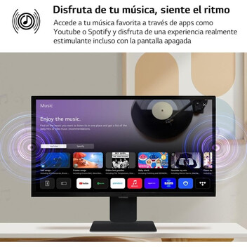 LG 32SR50F-B Smart Monitor 32" IPS Full HD webOS23, Bluetooth, Altavoces y Mando a Distancia Negro