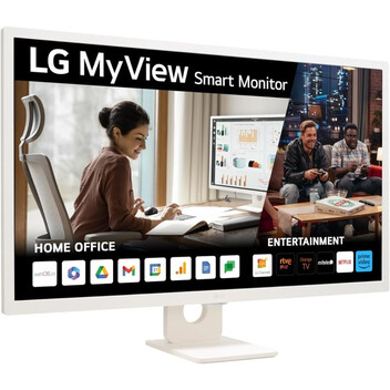 Monitor LG 32SR50F-W Smart Monitor 32" IPS Full HD webOS23, Bluetooth, Altavoces y Mando a Distancia