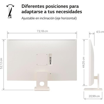 Monitor LG 32SR50F-W Smart Monitor 32" IPS Full HD webOS23, Bluetooth, Altavoces y Mando a Distancia