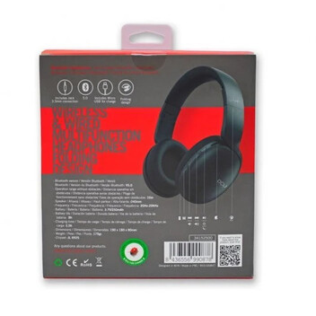 DCU Tecnologic Auriculares Bluetooth Plegables Multifunción Negros DCU Tecnologic Auriculares Bluetooth Plegables Multifunción Negros