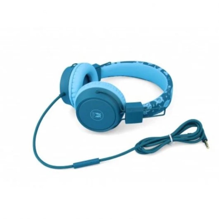 DCU Auriculares Infantiles con Micrófono Azules