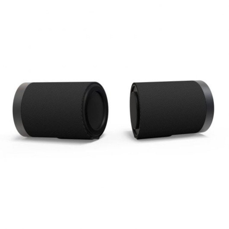 DCU Altavoz Bluetooth 2 En 1 IPX6 Sonido Envolvente 360º con BASS Negro