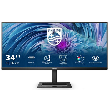 Monitor Philips E Line 346E2LAE/00 34" LCD VA UltraWide QHD 100Hz FreeSync USB-C Monitor Philips E Line 346E2LAE/00 34" LCD VA UltraWide QHD 100Hz FreeSync USB-C