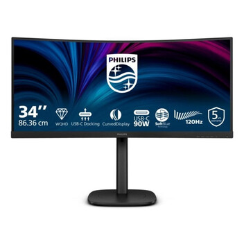 Monitor Philips 34B2U3600C/00 34" UltraWide QHD 120Hz VA Curvo KVM USB-C Altavoces 4ms Monitor Philips 34B2U3600C/00 34" UltraWide QHD 120Hz VA Curvo KVM USB-C Altavoces 4ms