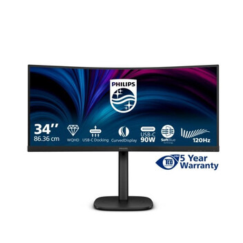 Monitor Philips 34B2U3600C/00 34" UltraWide QHD 120Hz VA Curvo KVM USB-C Altavoces 4ms Monitor Philips 34B2U3600C/00 34" UltraWide QHD 120Hz VA Curvo KVM USB-C Altavoces 4ms