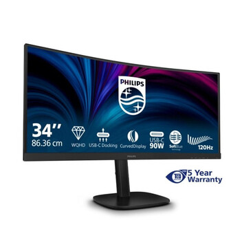 Monitor Philips 34B2U3600C/00 34" UltraWide QHD 120Hz VA Curvo KVM USB-C Altavoces 4ms Monitor Philips 34B2U3600C/00 34" UltraWide QHD 120Hz VA Curvo KVM USB-C Altavoces 4ms