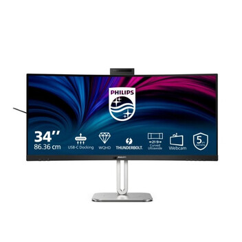Monitor Philips 34B2U6603CH 34" UltraWide QHD 120Hz VA Curvo Thunderbolt 4 HDR400 Webcam 4ms Monitor Philips 34B2U6603CH 34" UltraWide QHD 120Hz VA Curvo Thunderbolt 4 HDR400 Webcam 4ms