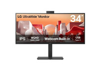 Monitor LG 34BA85QE-B 34" UWQHD IPS Curvo HDR10 60Hz 2xHDMI Webcam y Micrófono