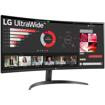 Monitor LG 34WR50QK-B 34" LED VA UltraWide QHD 100Hz FreeSync Curva