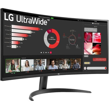 Monitor LG 34WR50QK-B 34" LED VA UltraWide QHD 100Hz FreeSync Curva