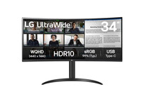 Monitor LG 34WR55QK-B 34" LED VA UltraWide QHD 100Hz Curva USB-C