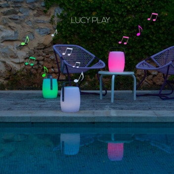 Lumisky Lucy Play Altavoz Bluetooth LED Blanco 31cm Lumisky Lucy Play Altavoz Bluetooth LED Blanco 31cm