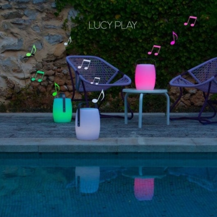 Lumisky Lucy Play Altavoz Bluetooth LED Blanco 31cm