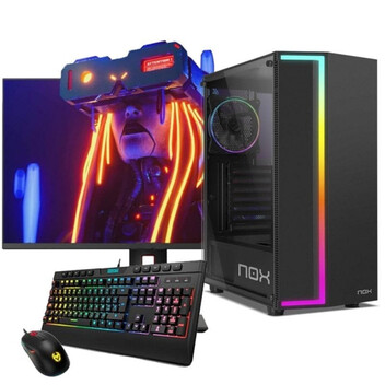Ordenador Sobremesa Neo-PC Gaming AMD Ryzen 5 7600X 16GB 480GB SSD RTX 5060 Windows 11 Pro + Monitor