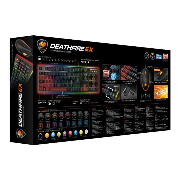 Cougar Deathfire Ex Pack Gaming Teclado + Ratón