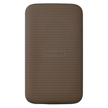 Disco Duro SSD externa Intenso TX100 500GB USB 3.2 Gen 2 NVMe Rubber Shockproof Marrón