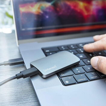 Disco Duro Intenso TX800 500GB SSD USB Tipo C 2.1Gbit/s Aluminio Antracita + Cable Disco Duro Intenso TX800 500GB SSD USB Tipo C 2.1Gbit/s Aluminio Antracita + Cable