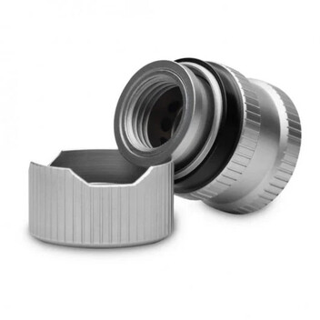 EKWB EK-Quantum Torque Drain Valve Válvula de Drenaje Titanio Satinado