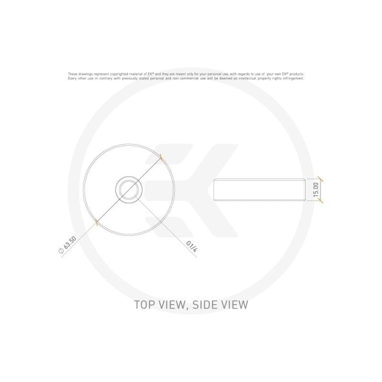 EKWB EK-RES X3 TOP Tapa Superior de Repuesto para Depósitos