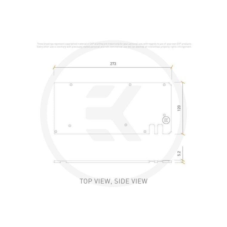 EKWB EK-Quantum Vector N+ RX 6800XT/6900XT Backplate Nickel