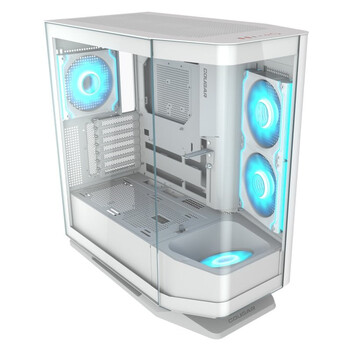 Torre PC Torre Cougar FV270 RGB Cristal Templado Curvado ATX/EATX/420mm GPU/Panel USB-C Blanco