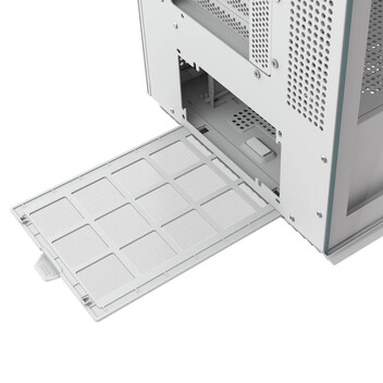 Torre PC Torre Cougar FV270 RGB Cristal Templado Curvado ATX/EATX/420mm GPU/Panel USB-C Blanco