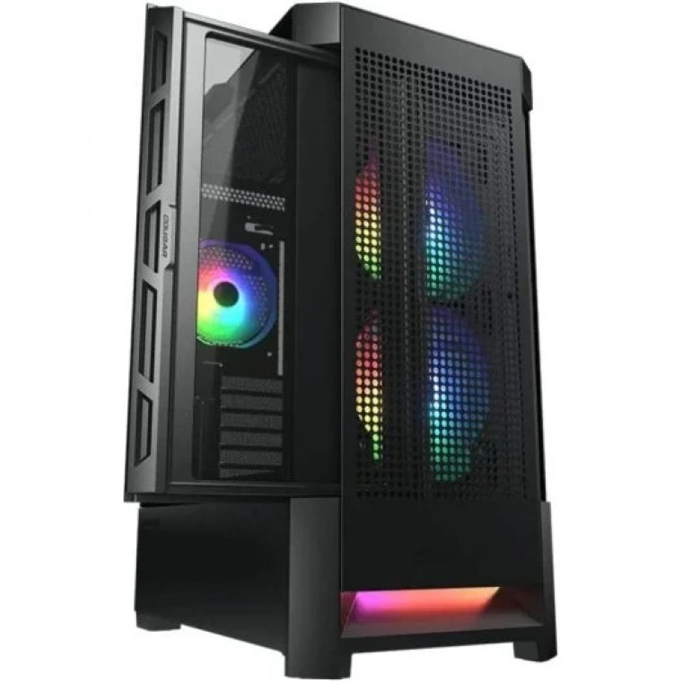 Cougar AirFace RGB Mid Tower Cristal Templado USB 3.0 Negra