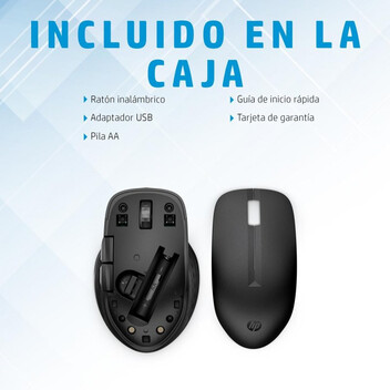 Ratón HP inalámbrico 4000 DPI multidispositivo sensor avanzado negro Ratón HP inalámbrico 4000 DPI multidispositivo sensor avanzado negro