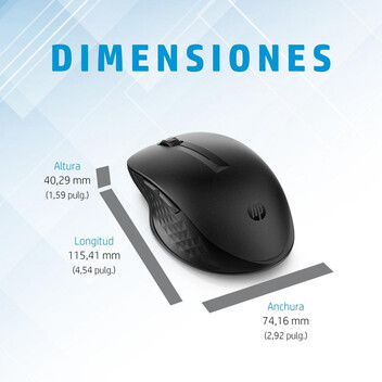Ratón HP inalámbrico 4000 DPI multidispositivo sensor avanzado negro Ratón HP inalámbrico 4000 DPI multidispositivo sensor avanzado negro