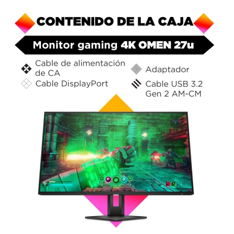 HP OMEN 27u 27" LED IPS UltraHD 4K 144Hz FreeSync Premium Pro