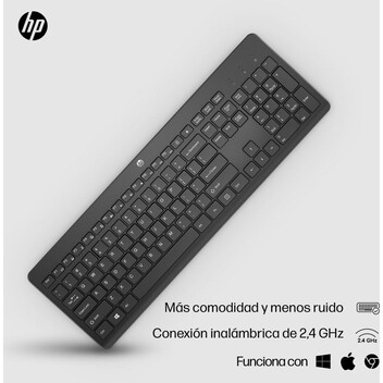 HP 230 Teclado Inalámbrico Puerto USB-A, Conexión Inalámbrica 2,4GHz, Windows, Negro HP 230 Teclado Inalámbrico Puerto USB-A, Conexión Inalámbrica 2,4GHz, Windows, Negro
