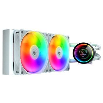 Refrigeración Líquida COUGAR Poseidon Elite ARGB 240 Blanco 2x120mm Compatible Intel/AMD ARGB Espejo