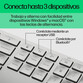 HP 970 Teclado Inalámbrico Bluetooth Plata