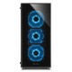 Sharkoon TG-5 USB 3.0 Cristal Templado Negra/Azul