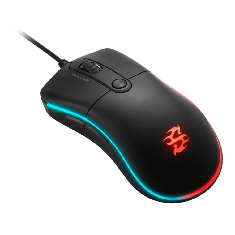 Sharkoon Skiller SGM2 Ratón Gaming RGB 6400DPI Negro