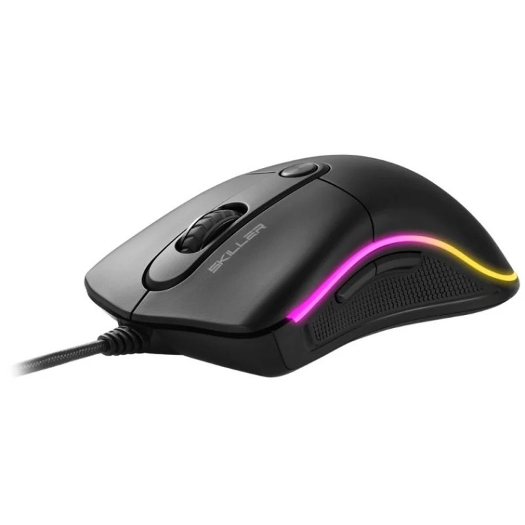 Sharkoon Skiller SGM2 Ratón Gaming RGB 6400DPI Negro