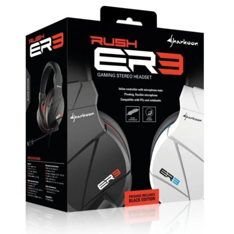 Sharkoon Rush ER3 Auriculares Gaming Blancos