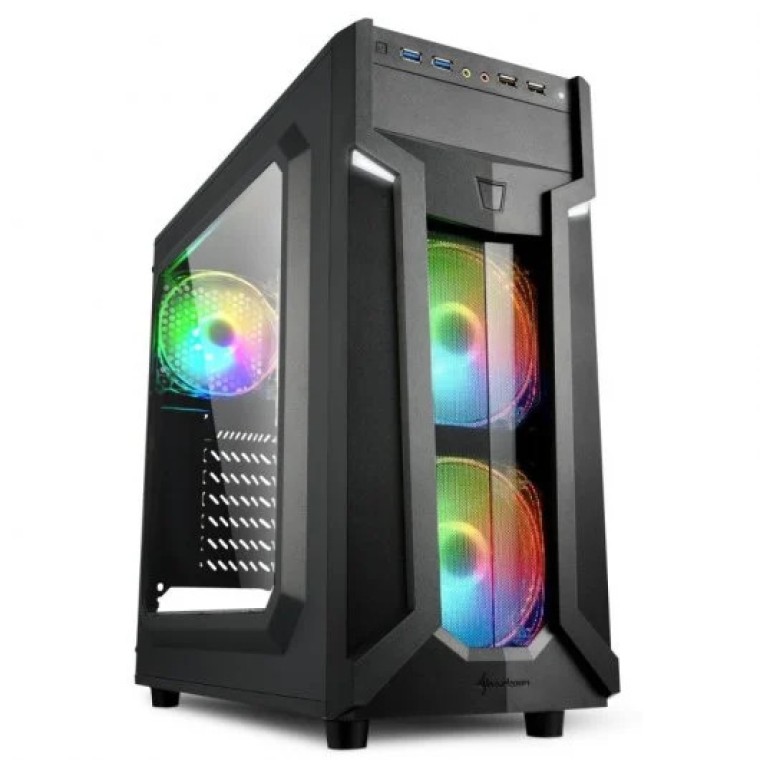 Sharkoon VG6-W RGB Acrílico USB 3.0 Negra