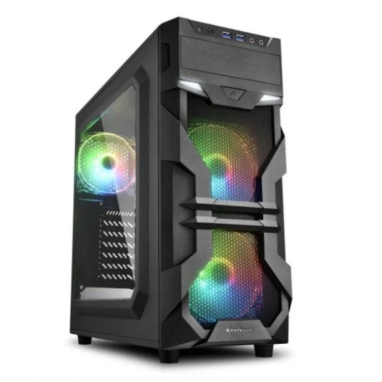 Sharkoon VG7-W RGB ATX Acrílico USB 3.0 ARGB Negra