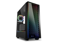 Sharkoon RGB LIT 200 Cristal Templado USB 3.1 Negra