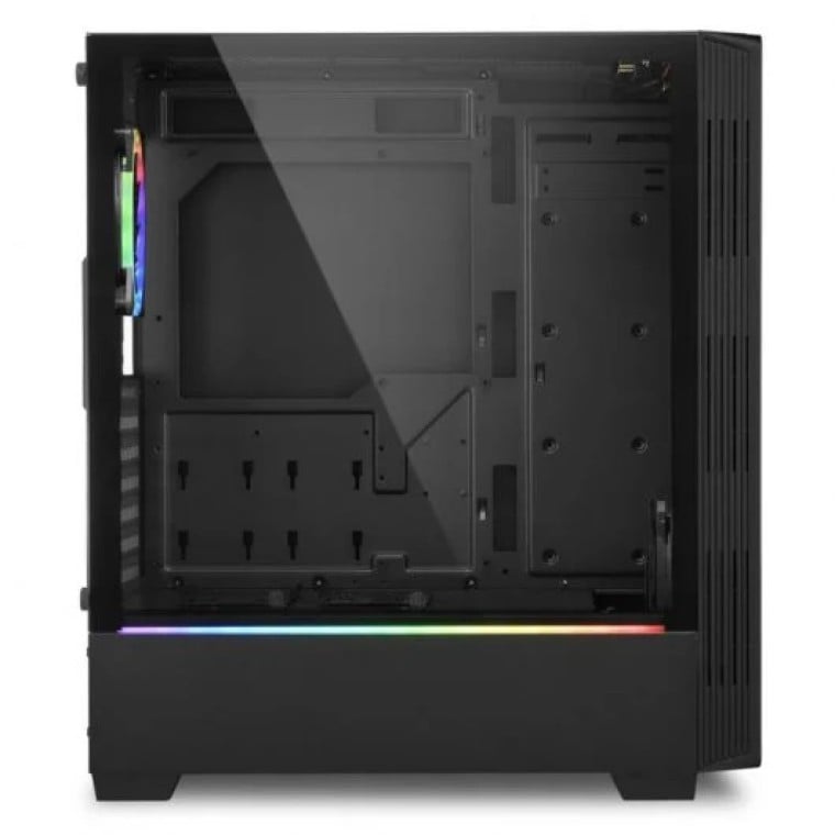 Sharkoon RGB LIT 200 Cristal Templado USB 3.1 Negra