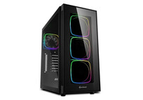 Sharkoon TG6 RGB Cristal Templado USB 3.1 Negra