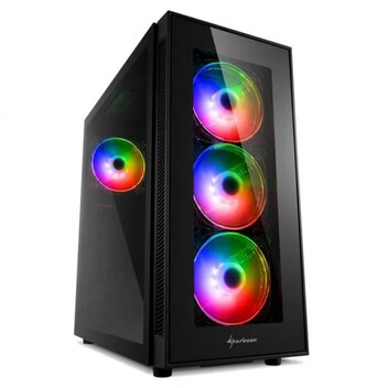 Sharkoon TG5 Pro RGB Cristal Templado USB 3.1 Negra Sharkoon TG5 Pro RGB Cristal Templado USB 3.1 Negra