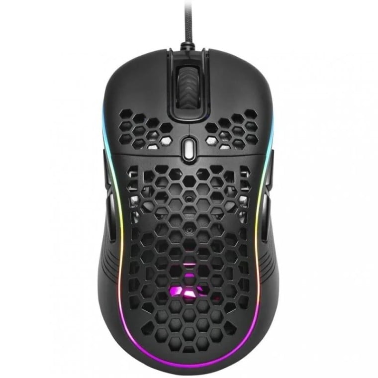 Sharkoon Light2 S RGB Ratón Gaming 6200 DPI Negro